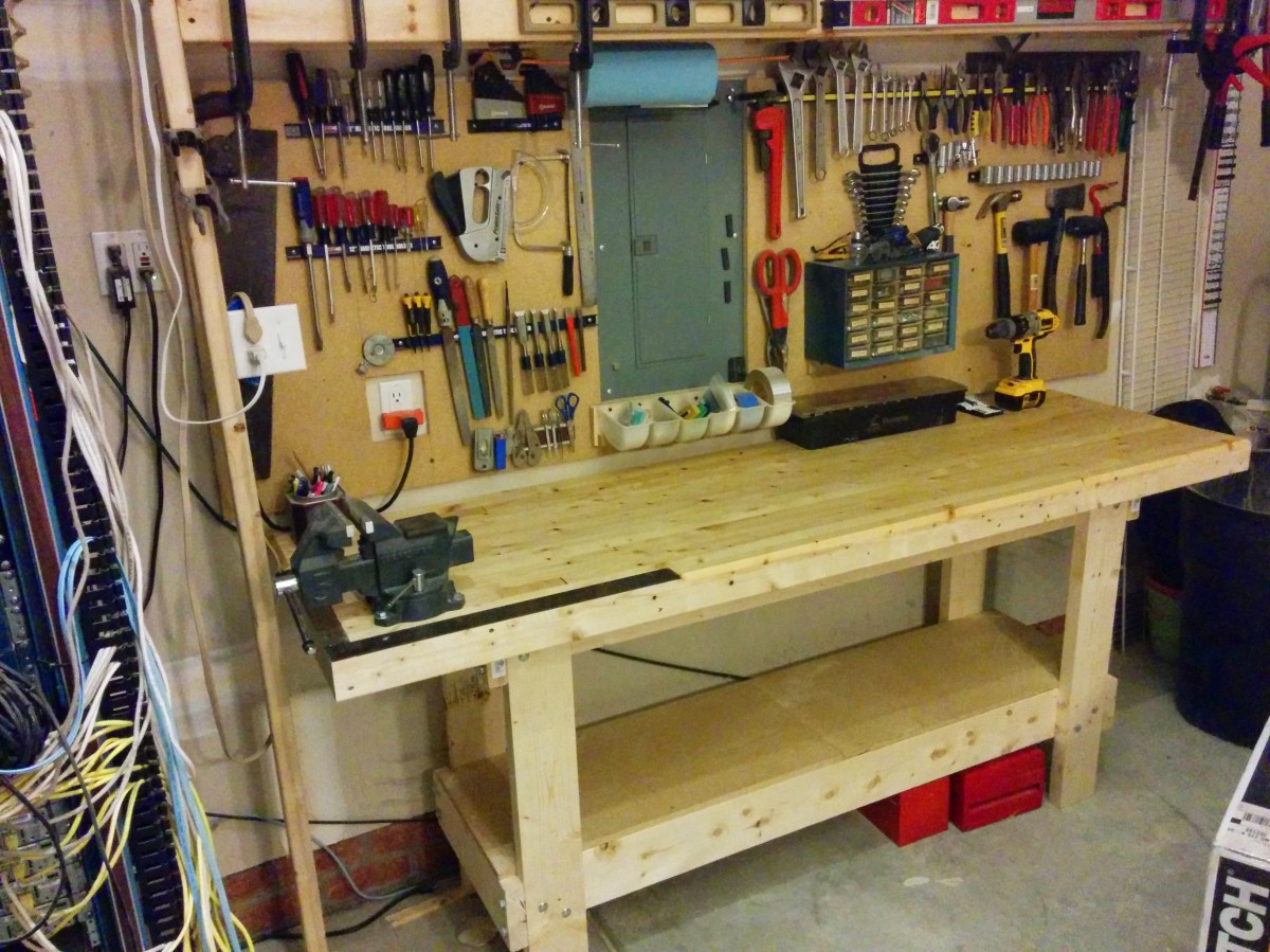 heavy duty and cheap workbench – always tinkering